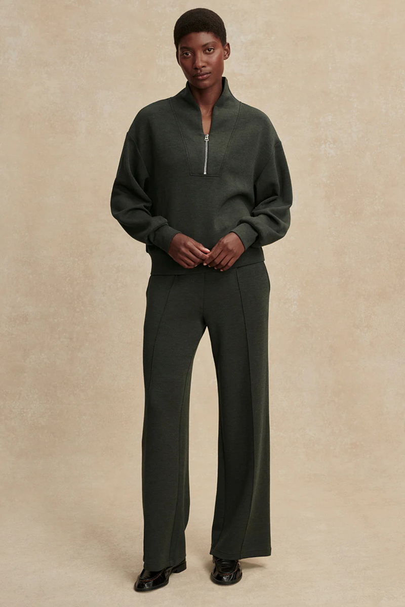 Shop Olive marl The Wide Leg Pant 30 by VARLEY online – Tribe71