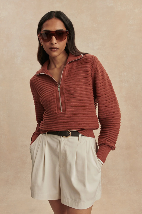 Morwenna Half Zip Knit