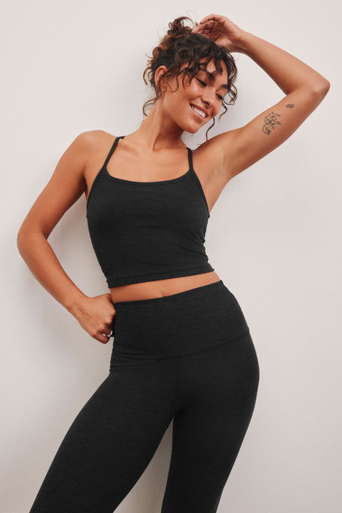 Spacedye Slim Racerback Cropped Tank