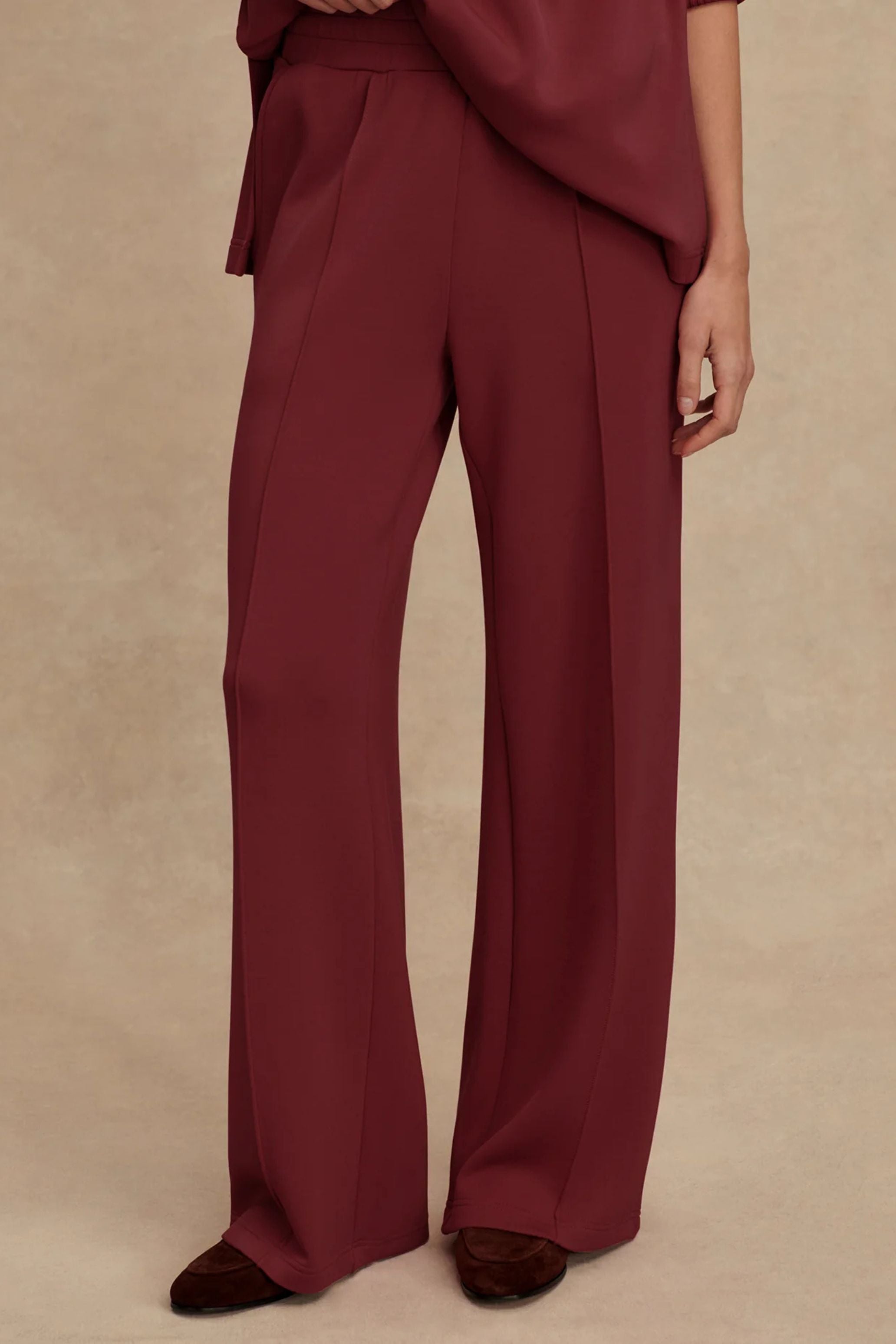 (取寄) バーリー レディース ザ ワイド レッグ パンツ 30 Varley women The Wide Leg Pant 30 New Maroon Shop New maroon The Wide Leg Pant 30 by VARLEY online – Tribe71