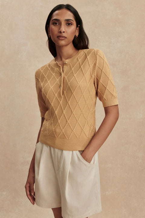 Merryn Diamond Knit Top