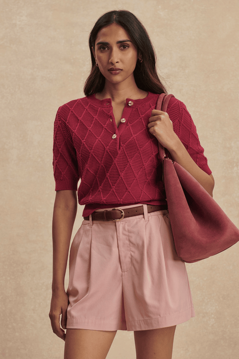 Merryn Diamond Knit Top