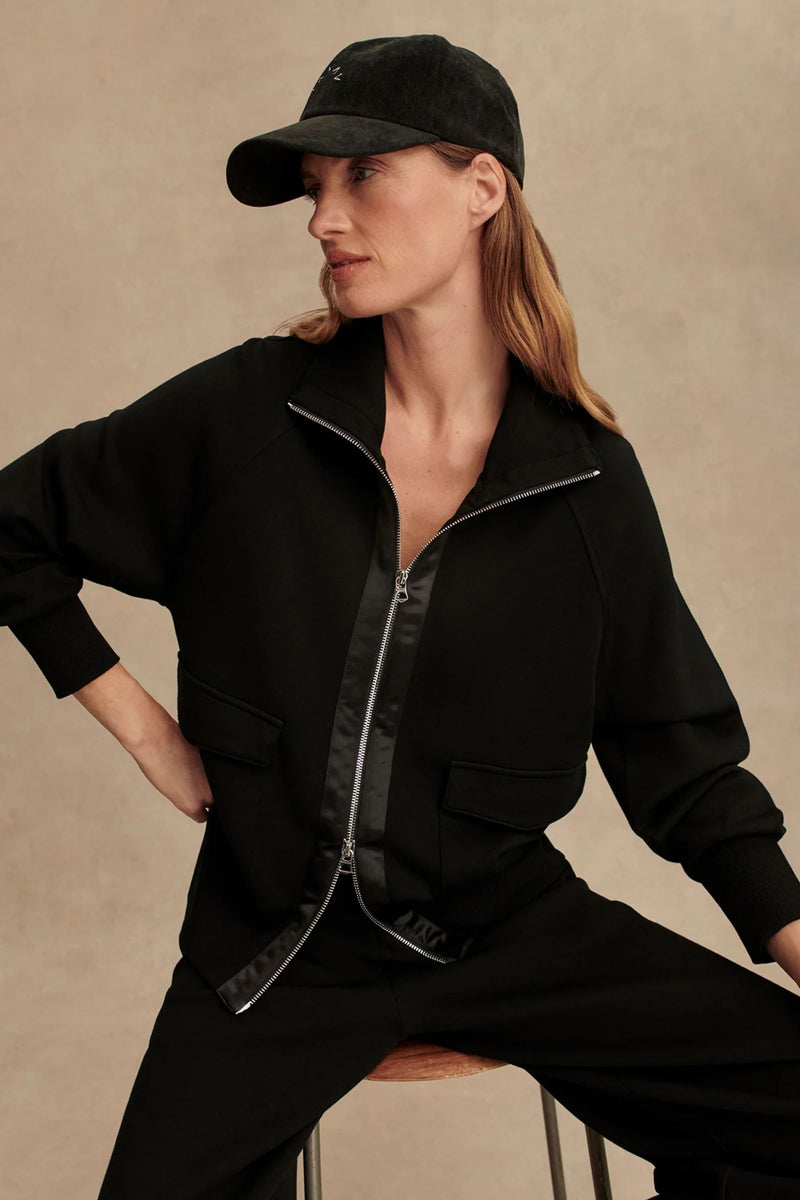 Shop Black Roxbury Zip Through by VARLEY online – Tribe71