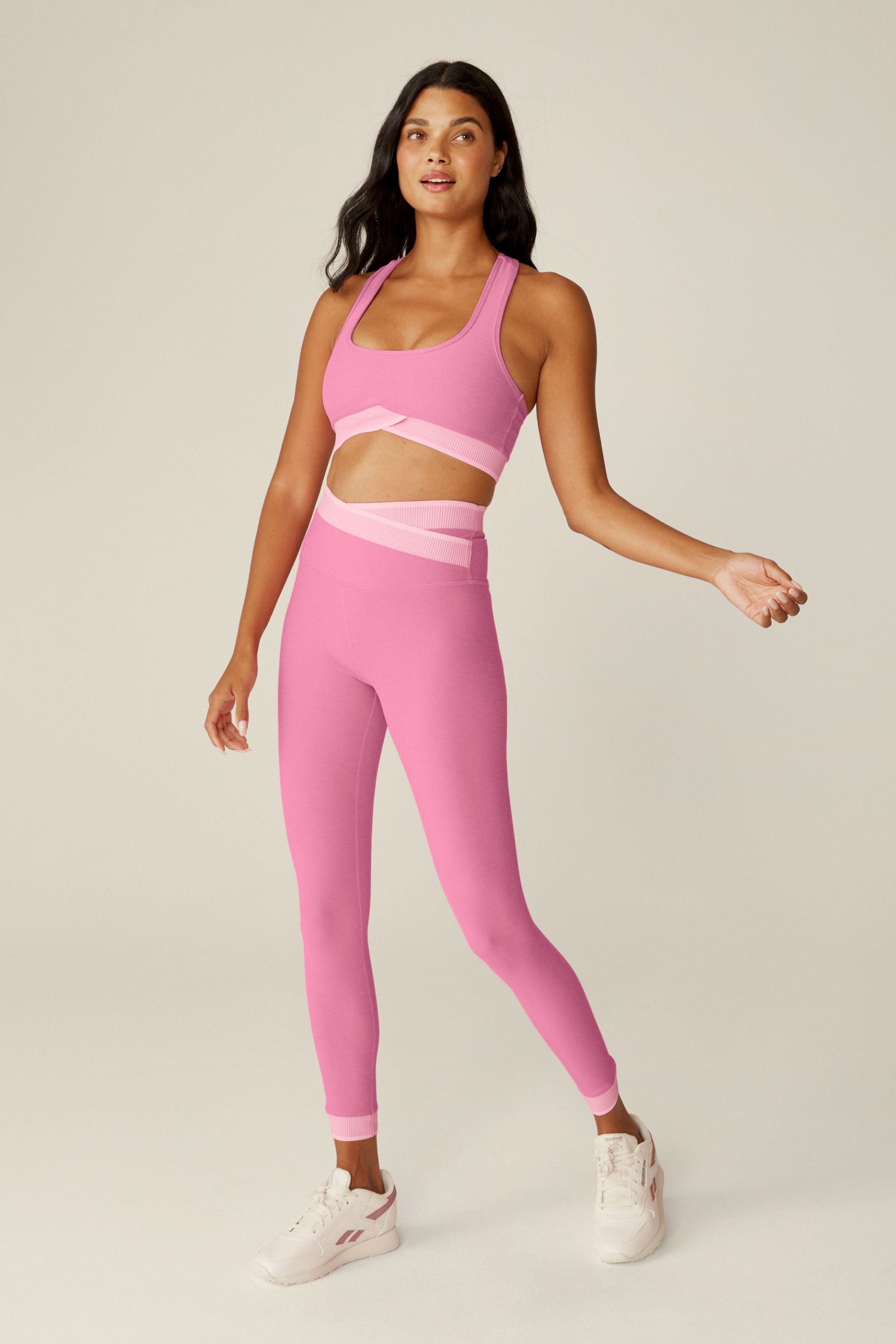 Shop Pink bloom heather Spacedye In The Mix High Waisted Midi Legging by  BEYOND YOGA online – Tribe71