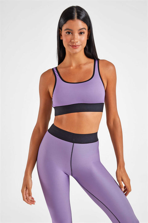 Solid Scoop Neck Bra