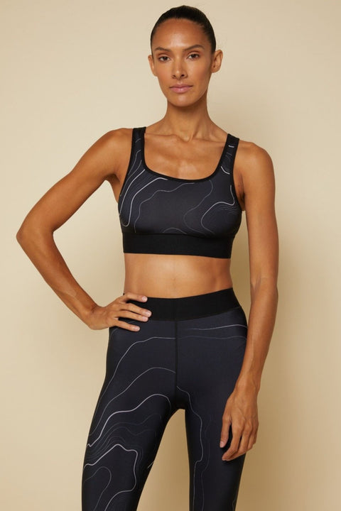 Geotide Scoop Neck Bra