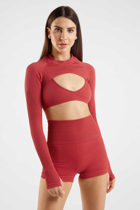 Seamless Micro Mock Neck