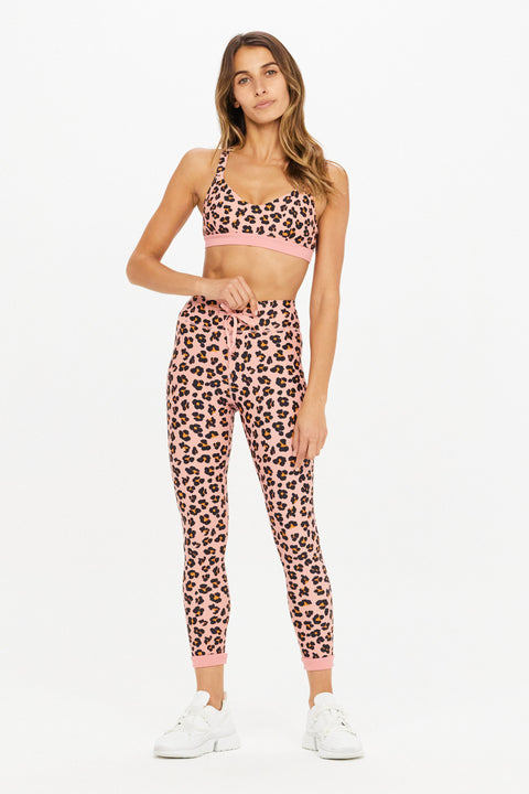 Rose Cheetah Midi Pant